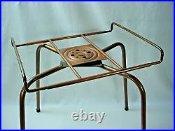 MID Century Modern Television Stand Rotating Copper Tubing Tv Stand