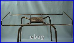 MID Century Modern Television Stand Rotating Copper Tubing Tv Stand