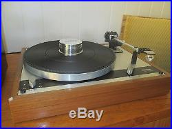 MINT THORENS TD-145 TURNTABLE WITH NEW DENON 301 ll CARTRIDGE NEW DUST COVER