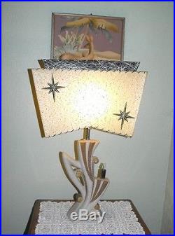 Majestic! Vintage Mid Century 50's Lamp Atomic Beautiful Antique Table Lamp