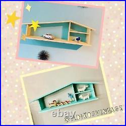 Mcm Midcentury Modern Style House Shaped Shelf Kitsch Collection Doll House