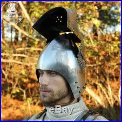 Medieval Pig Faced Bassinet Hounskull Armour Helmet Halloween Show Costume