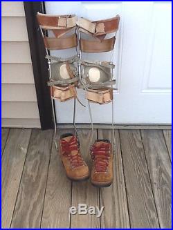 Metal and Leather KAFO Leg Braces Polio withBoots