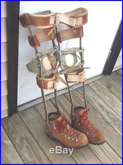 Metal and Leather KAFO Leg Braces Polio withBoots