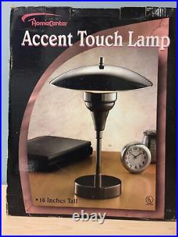 Mid Century 16 Modern LED Touch Lamp Space Age UFO Metal Atomic Retro Vintage