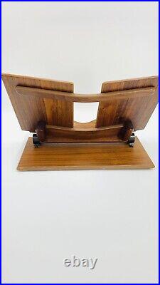 Mid Century 1960's BOOKTILT Wooden Reading Stand Holder Detroit USA