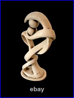 Mid Century Biomorphic Artist's Original Studio Art Statue Modern Signed 10.5