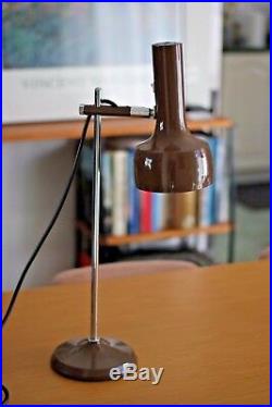 Mid Century Brown Colour OSLO Style Desk Lamp, Vintage, Retro, Rare, Working Mint