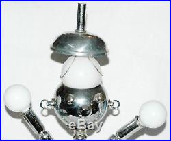 Mid Century Chrome TORINO Robot Lamp SUPER RARE HAT Vintage Eames Retro
