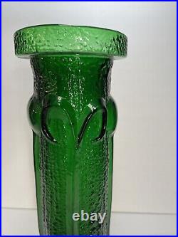 Mid Century Green Stelvia Empoli Green Antiqua Tall Vase Wayne Hustad Italy 13