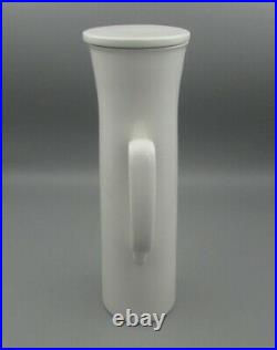 Mid Century LaGardo Tackett Schmid Forma White Tall Coffee Pot with Lid Used