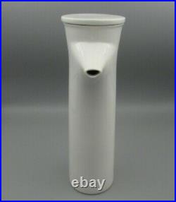 Mid Century LaGardo Tackett Schmid Forma White Tall Coffee Pot with Lid Used