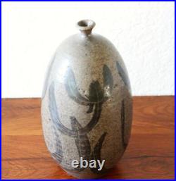 Mid Century Maurice Grossman Art Pottery Vase Hand Sculpted Arizona Modern