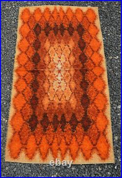 Mid Century Modern Abscract Orginal Space Age Carpet Rug Eames Colani Panton era