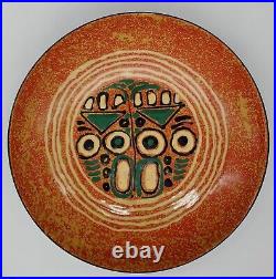 Mid Century Modern Abstract Enameled Bowl