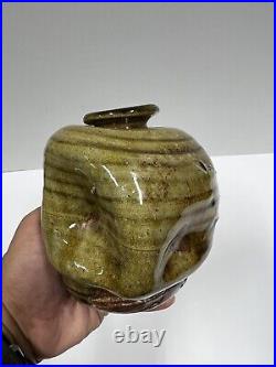 Mid Century Modern Art Pottery Vase Marked