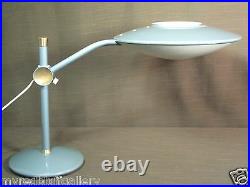 Mid Century Modern Blue/Green Dazor Desk Table Lamp Model 2008