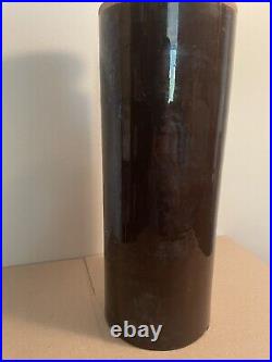 Mid Century Modern Ceramic ROSENTHAL NETTER ITALY Brown Large Vase