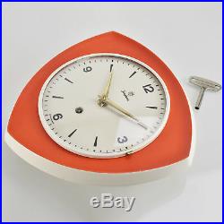 Mid Century Modern Junghans Ceramic Wall Clock Max Bill Era Vintage Retro