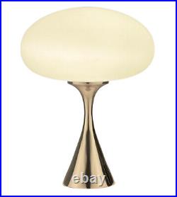 Mid Century Modern Mushroom Table Lamp by Designline in Chrome Danish Mod Style