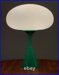 Mid Century Modern Mushroom Table Lamp by Designline in Green Kartell Umbo Style