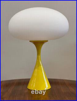 Mid Century Modern Mushroom Table Lamp by Designline in Yellow Pop Post Modern
