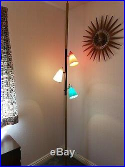 Mid Century Modern Pole Floor Lamp Vintage eames era Retro 1960s