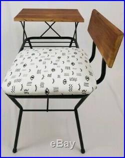 Mid-Century Modern gossip bench telephone table chair vintage retro Bohemian