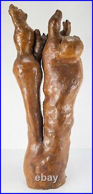 Mid Century Modernist MCM Sculptural Cypress Knee Natural Rootwood Sculpture