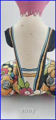 Mid Century Psychedelic Peter Max Art Print Hippie 3 FT Boudoir Doll FREEUSHIP