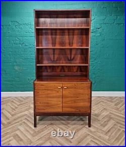 Mid Century Retro Vintage Danish Rosewood Bookcase Cabinet Sideboard 1970s