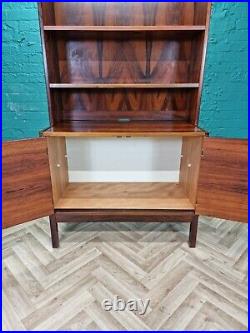 Mid Century Retro Vintage Danish Rosewood Bookcase Cabinet Sideboard 1970s