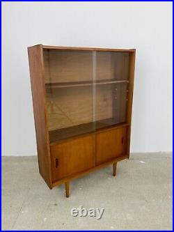 Mid Century Teak Bookcase, Cabinet Vintage, Retro Danish Design Bookshelf