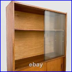 Mid Century Teak Bookcase, Cabinet Vintage, Retro Danish Design Bookshelf