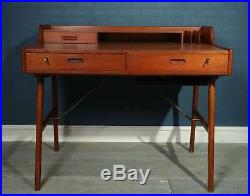 Mid Century Teak Desk by Arne Wahl Iverson Model 65, vintage, original