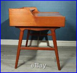 Mid Century Teak Desk by Arne Wahl Iverson Model 65, vintage, original