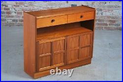 Mid Century Vintage Parker Knoll (Nathan) low bookcase teak cabinet