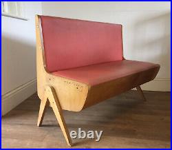 Mid Century Vintage Retro bench 2 Seater Sofa eka wohnmobel 1950s Storage