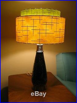 Mid Century Vintage Style 2 Tier Fiberglass Lamp Shade Modern Atomic Retro IO