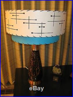 Mid Century Vintage Style 2 Tier Fiberglass Lamp Shade Modern Atomic Retro IT18I