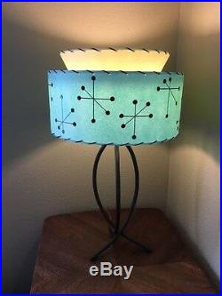 Mid Century Vintage Style 2 Tier Fiberglass Lamp Shade Modern Atomic Retro SF