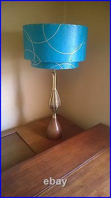 Mid Century Vintage Style 2 Tier Fiberglass Lamp Shade Modern Atomic Retro TTT