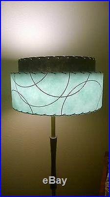 Mid Century Vintage Style 2 Tier Fiberglass Lamp Shade Modern Retro SFB