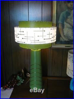 Mid Century Vintage Style 3 Tier Fiberglass Lamp Shade Modern Atomic Retro GW3