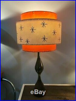 Mid Century Vintage Style 3 Tier Fiberglass Lamp Shade Modern Atomic Retro Iv/T