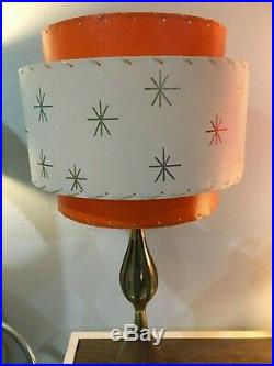 Mid Century Vintage Style 3 Tier Fiberglass Lamp Shade Modern Atomic Retro Iv/T