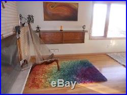 Mid century Danish Ege Rya rainbow shag rug carpet retro vintage Denmark