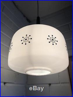 Mid century ceiling light fitting retro vintage modernist 50's sputnik atomic