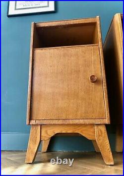 Midcentury Light oak bedside cabinets Retro Vintage AUSTINSUITE UK del