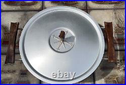 Mirro Medallion Mid-Century Modern Aluminum Food Server/Candy Dish with Lid